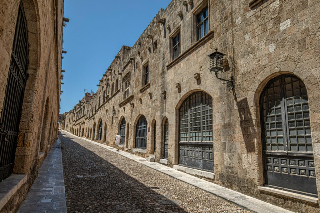 Street of the Knights in the Medieval City of Rhodes
